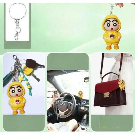 Cute Shin-chan Face Changing Keychain