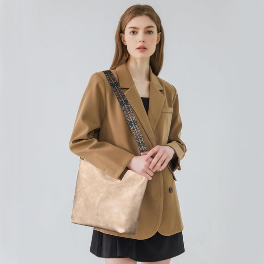 Beige Soft Leather Sling Bag For Women - Ideal for Casual and Parties.