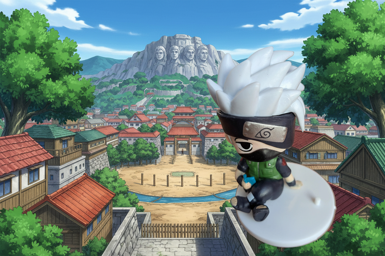 Naruto Kakashi Hatake Chibi Figure Collectible (Sitting Pose v2 Alt)
