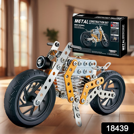 Metal Diy Bike Building Blocks For Kids (162 Pcs Of Bike Tool  1 Set)