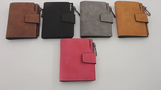 Rose Gold Light Weight Vegan Leather Wallet For Casual & Professional Look - Unisex.