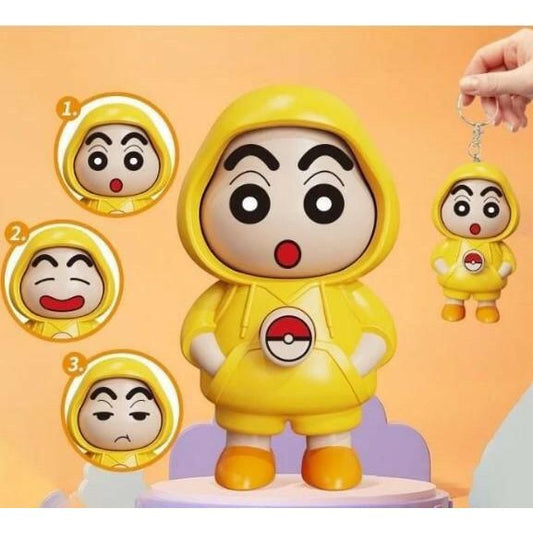 Cute Shin-chan Face Changing Keychain