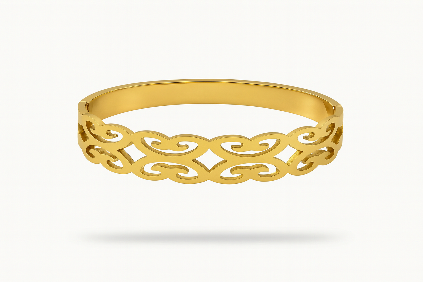 Cutwork Designer Gold Bracelet | Festive Anti-Tarnish Jewellery - Gift Era Shore