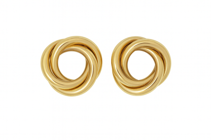 Knot Motif Gold Earrings | Anti-Tarnish Elegant Festive Jewellery - Gift Era Shore