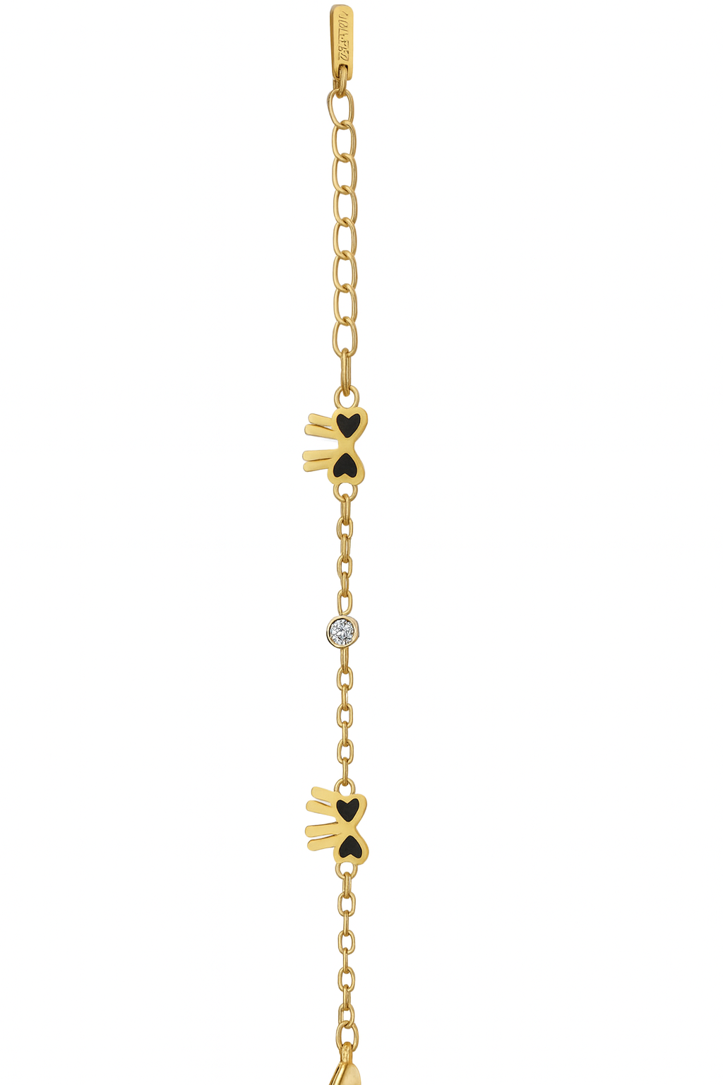 Bow & Heart Motif Gold Bracelet | Anti-Tarnish Festive Jewellery - Gift Era Shore