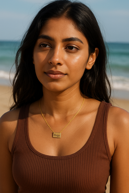Gold Plated Anti-Tarnish "I Love You" Pendant Necklace - Gift Era Shore