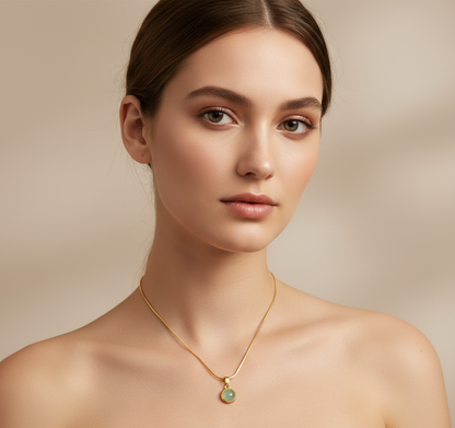 Minimalist White Round Pendant Necklace - Gift Era Shore