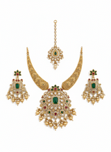 Traditional Gold-Plated Temple Jewelry Set - Gift Era Shore