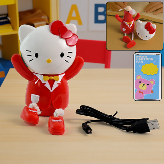 Cute Kitty Mini Table Fan For Kids (1 Pc)