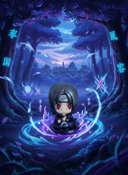 Naruto Shippuden Itachi Uchiha Akatsuki Chibi Figure Collectible