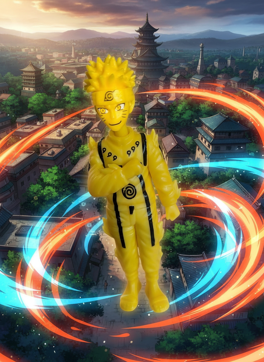 Naruto Uzumaki Nine-Tails Chakra Mode (KCM) Action Figure