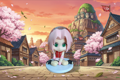 Naruto Sakura Haruno Chibi Figure (Sitting)