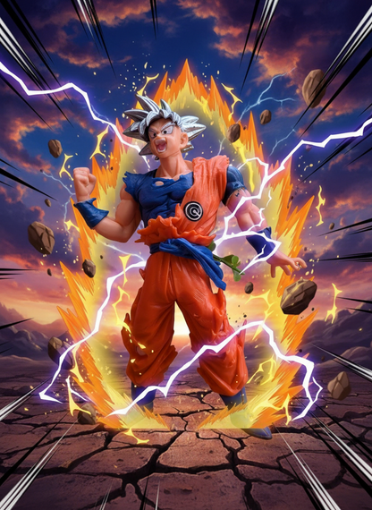 Dragon Ball Super Goku Mastered Ultra Instinct (MUI) Silver Hair Figure