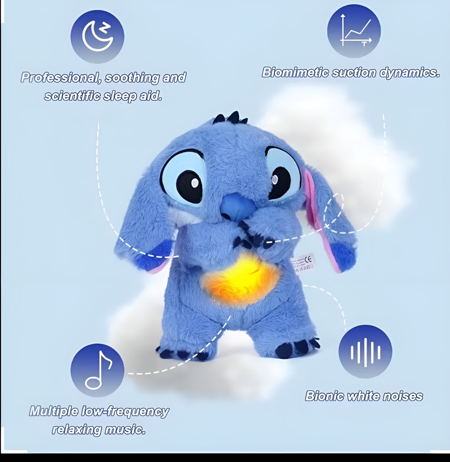 Musical Breathing Stitch Doll